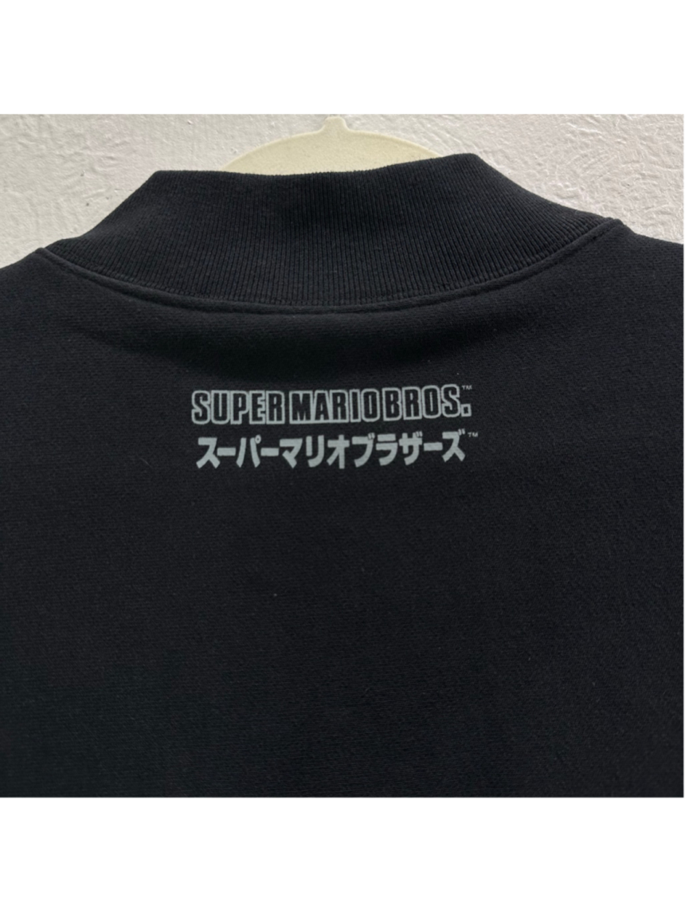 Champion x Super Mario Bros Reverse Weave Cropped Mockneck Black Women's M - Picture 5 of 16
